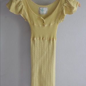 Extra small free people butterfly sleeve top